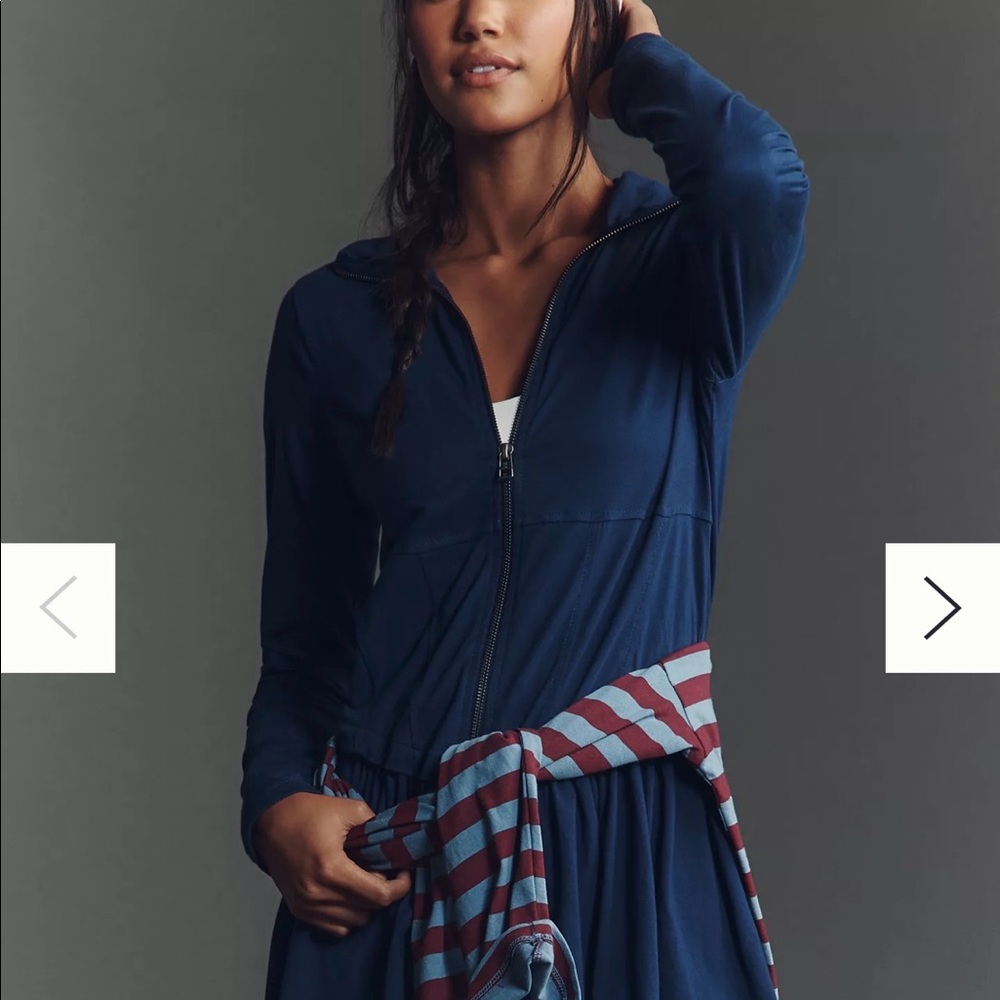 Daily Practice Taylor Long-Sleeve Zip-Front Mini Dress